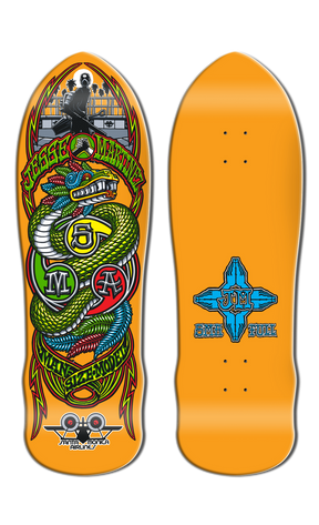 Santa Monica Airlines Jesse Martinez Snake 9.875" Old School Skateboard Deck