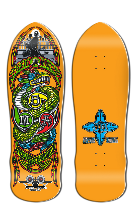 Santa Monica Airlines Jesse Martinez Snake 9.875" Old School Skateboard Deck