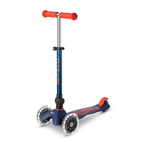 Mini Micro Deluxe Pliable Led - Bleu Marine Et Rouge