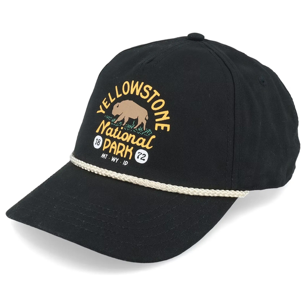Casquette American Needle National Park Yellowstone Canvas Cappy Black