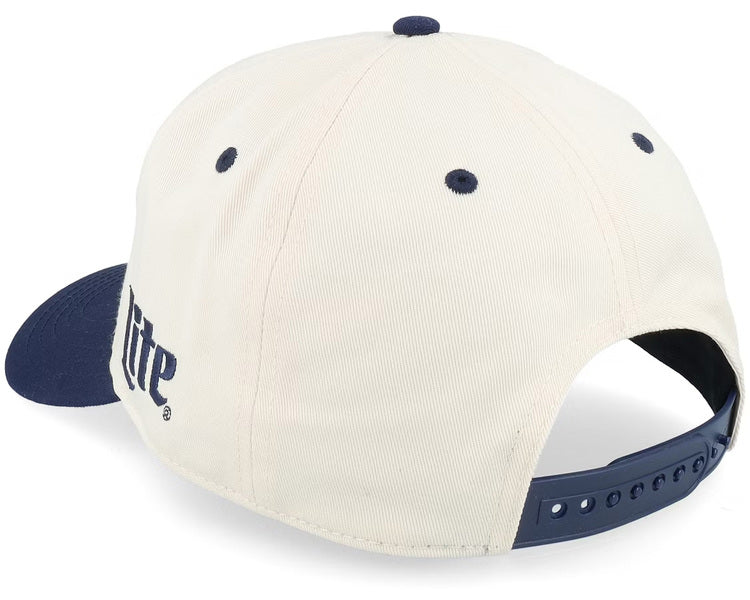 Casquette American Needle Miller Lite Roscoe Football Ivory Navy