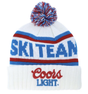 Bonnet American Needle Coors Light Pillow Line Knit White