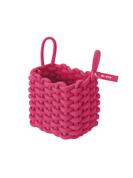 Panier Rose En Coton Pour Trottinette