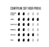 Moonshine County Line Soft Red/Natural/Blacklongboard Deck