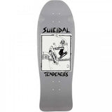 Dogtown Suicidal Skates Pool Skater Reissue 10" Grey - Old School Skateboard Deck