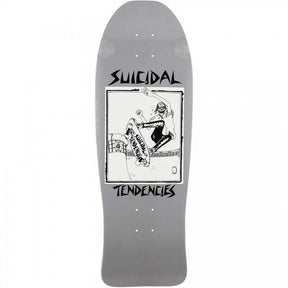 Dogtown Suicidal Skates Pool Skater Reissue 10" Grey - Old School Skateboard Deck