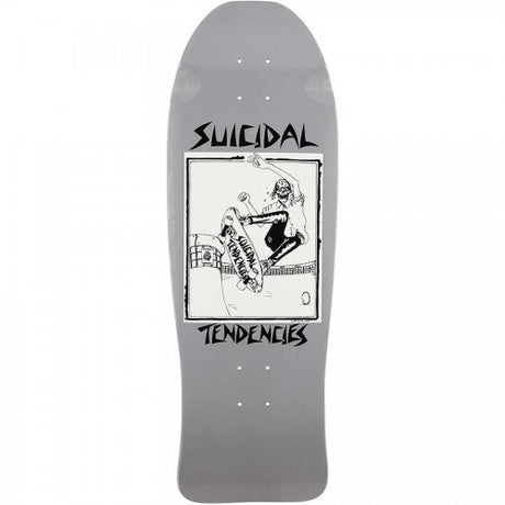 Dogtown Suicidal Skates Pool Skater Reissue 10" Grey - Old School Skateboard Deck