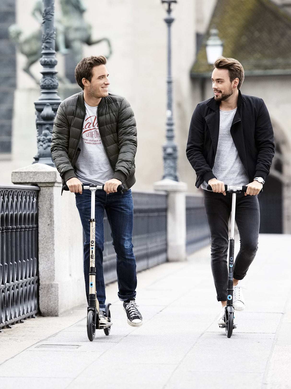 Micro Suspension Scooter Black - Pu 200Mm