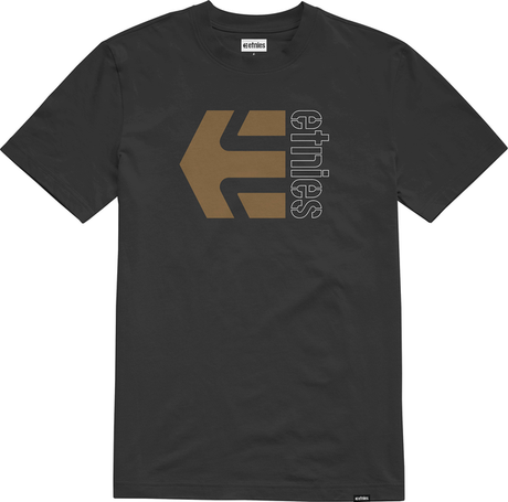 Etnies Corp Combo Ss Tee Black Brown