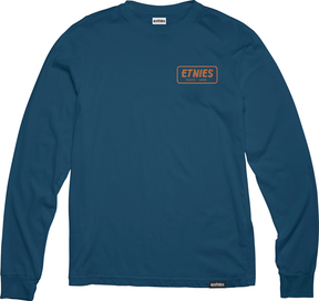 Etnies Quality Control Ls Tee Navy Orange