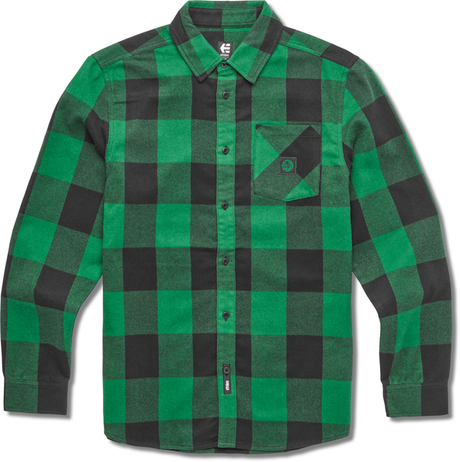 Etnies Dig Ls Flannel Woven Black Green