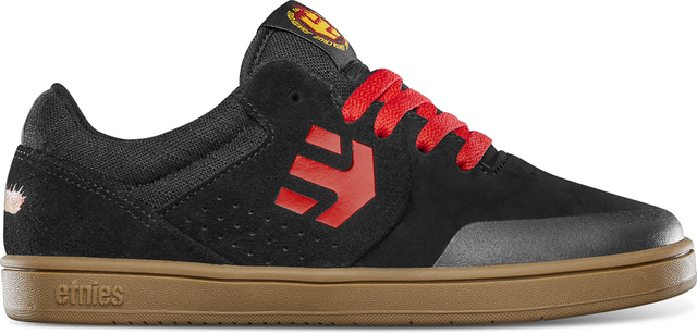 Etnies Kids Marana X Santa Cruz Black Red Gum