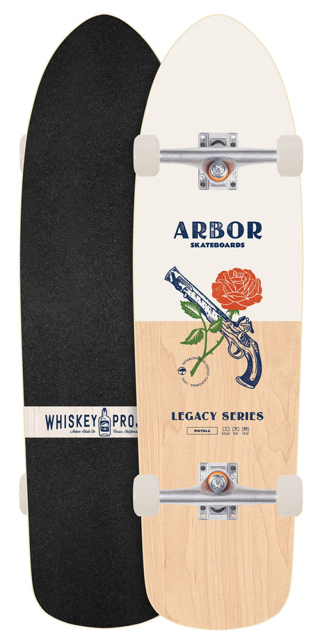Arbor Pistola Legacy 'Rose Collection' 32.68" Cruiser Skateboard Complete