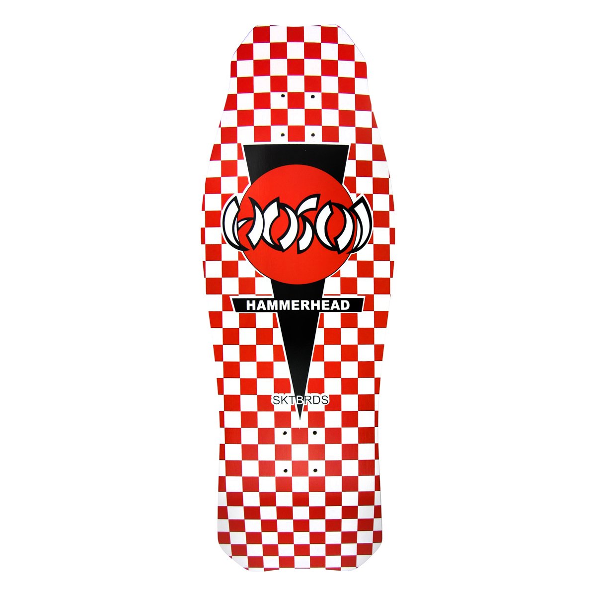 Hosoi Og Hammerhead Checker Red - Old School Skateboard Deck