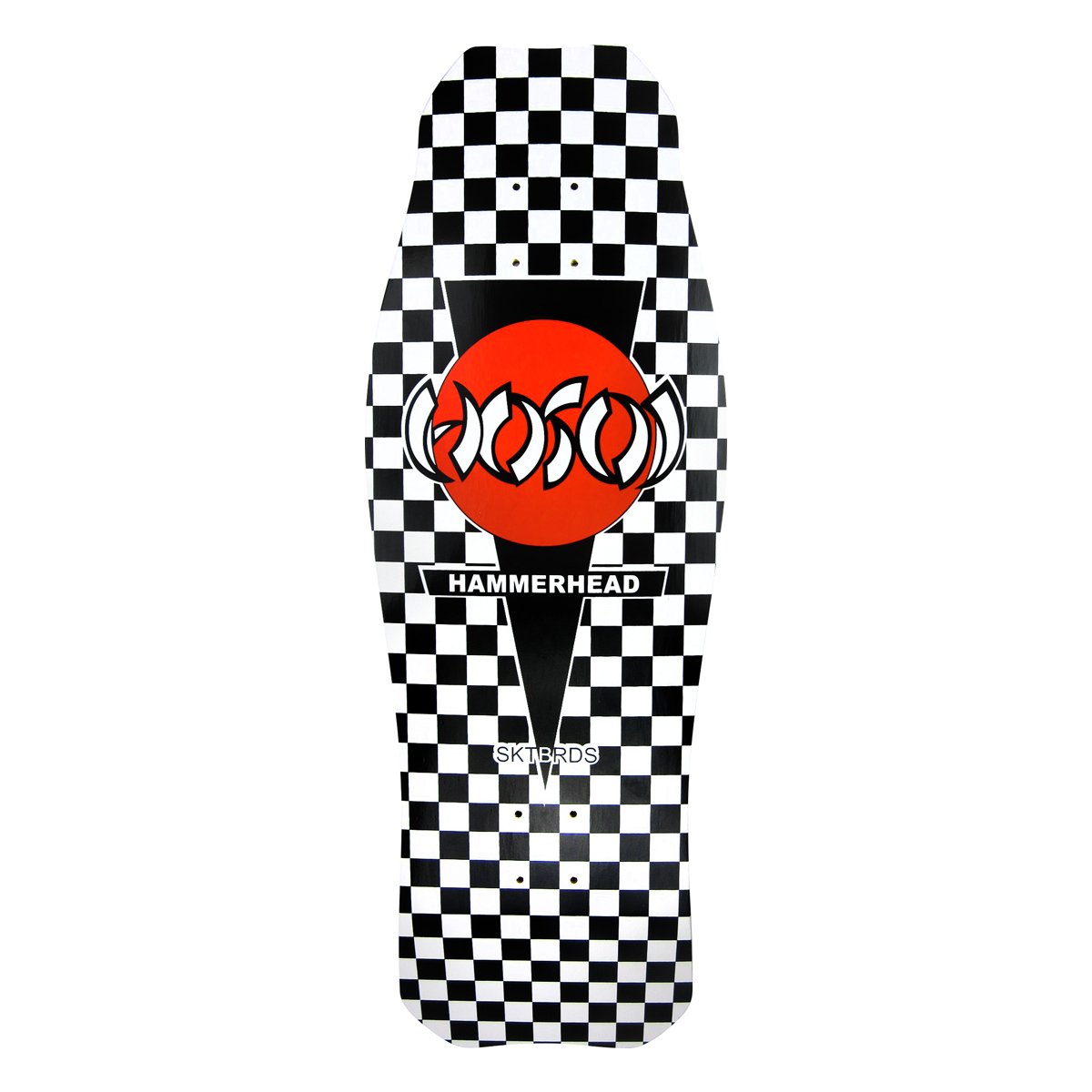 Hosoi Og Hammerhead Checker Black - Old School Skateboard Deck
