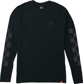 Es Spot Check Ls Tee Black