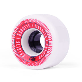 Cuei Sliders 65Mm 78A White Red Roues