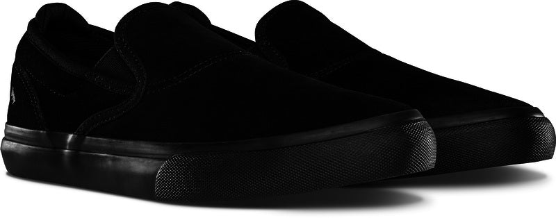 Chaussure de skate Emerica Wino G6 Slip-On Black Black Black