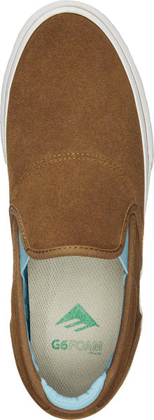 Emerica Wino G6 Slip On Brown Blue