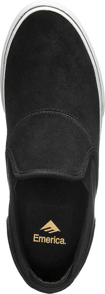 Chaussure de skate Emerica Wino G6 Slip-On Black White Gold