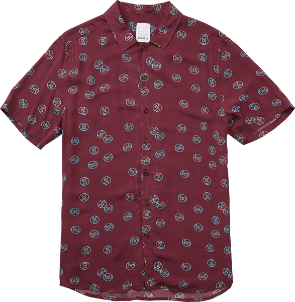 Emerica Novella Ss Woven Oxblood