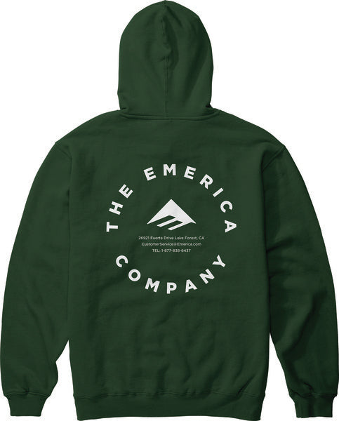 Emerica Logo Lockup Hoodie Hunter Green