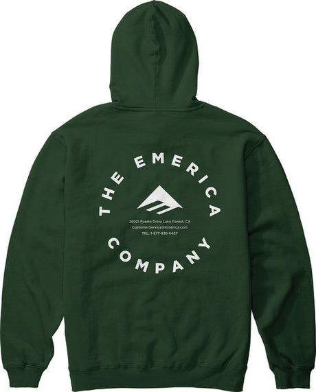 Emerica Logo Lockup Hoodie Hunter Green