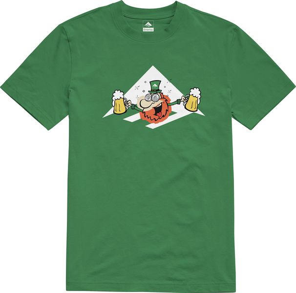 Emerica Leprechaun Triangle Ss Tee Kelly Green