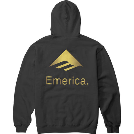 Emerica Lockup Hoodie Black Gold