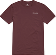 Emerica Lockup Ss Tee Burgundy