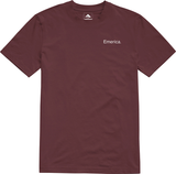 Emerica Lockup Ss Tee Burgundy