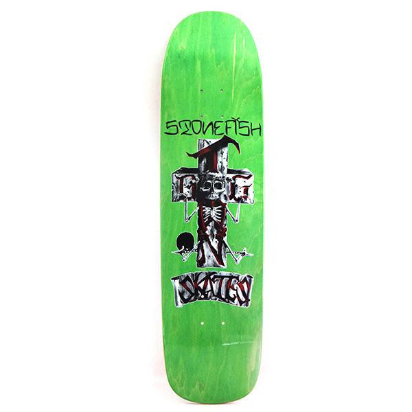 Dogtown Stone Fish Pool Lime Stain 8.375" - Skateboard Deck