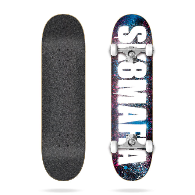 Sk8Mafia Og Logo Stencil Pink & Blue 8.0 Skateboard Complete
