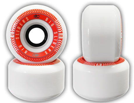 Cuei Big Sliders 70Mm 78A White Red Roues