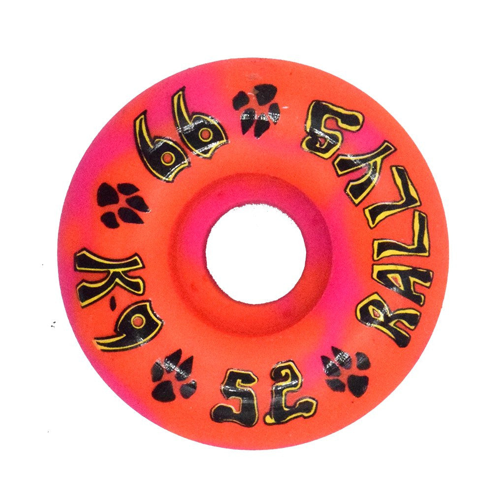 Dogtown K-9 Rallys Orange / Pink Swirl 52Mm 99A Skateboard Roues