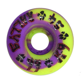 Dogtown K-9 Rallys Yellow / Purple Swirl 54Mm 99A Skateboard Roues