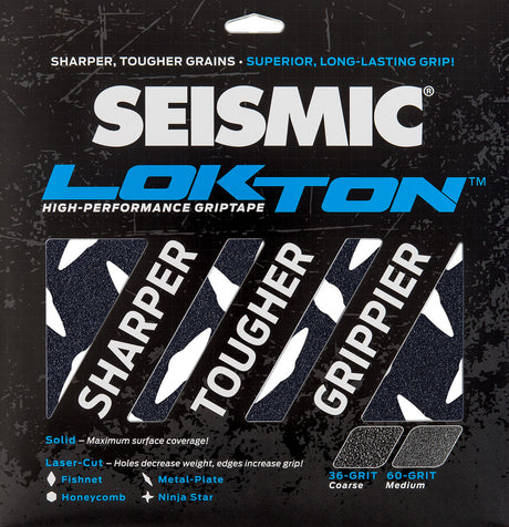 Seismic Lokton 36-Grit Griptape Sheets (3 Pack) Ii