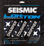 Seismic Lokton 36-Grit Griptape Sheets (3 Pack)