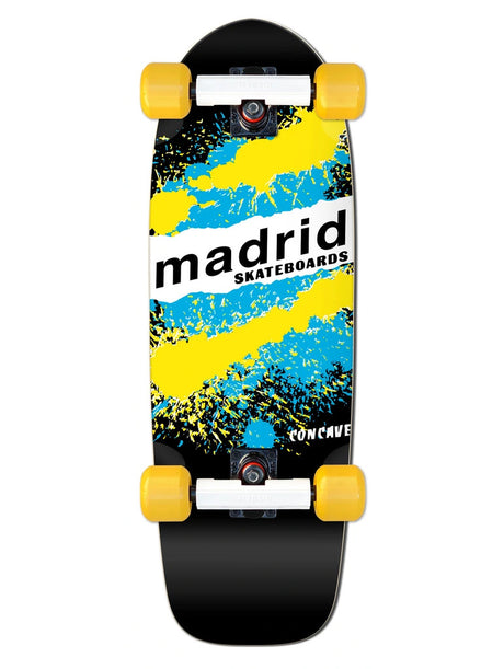 Madrid Marty Explosion Black 29” - Old School Skateboard Complete - Fly Wheels