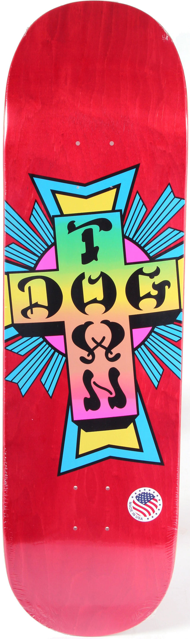 Dogtown Street Cross Neon Cross 8.25" Skateboard Deck 2