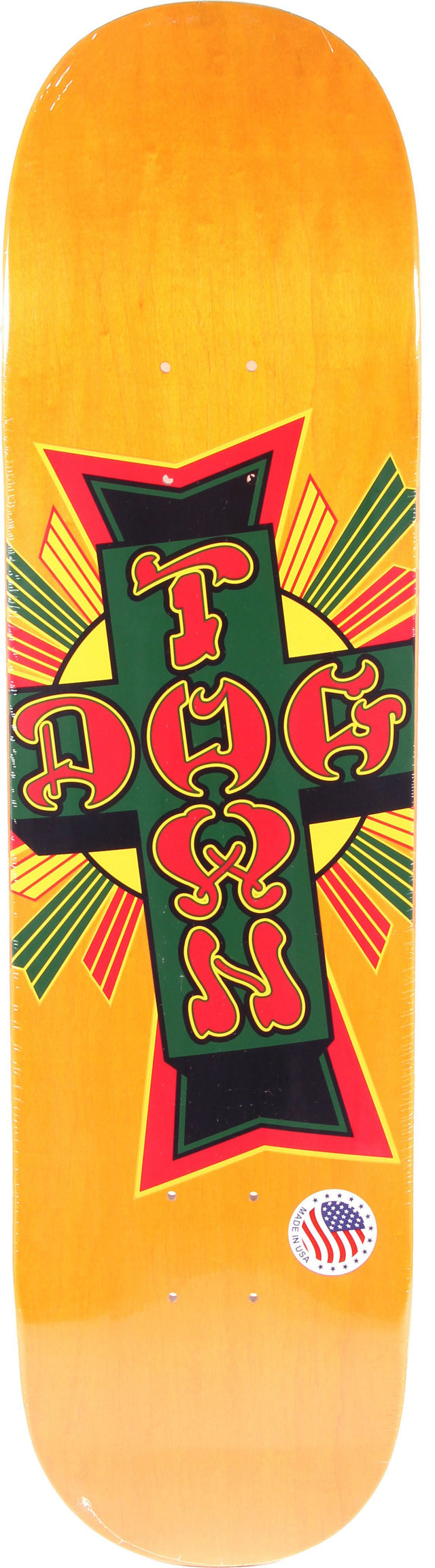Dogtown Street Cross Rasta Cross 8.5" Skateboard Deck