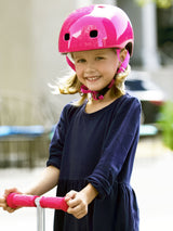 Casque Framboise Brillant - Lumière Led Intégrée