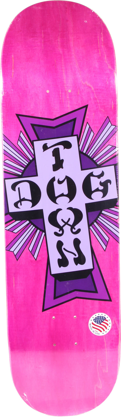 Dogtown Street Cross Purple Cross 8.25" Skateboard Deck 2