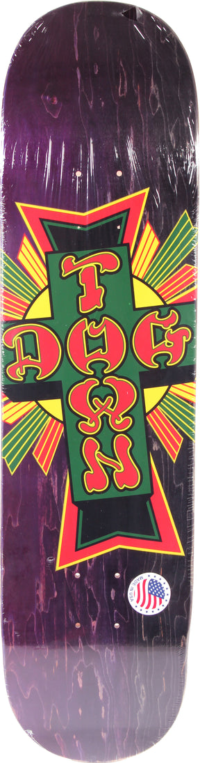 Dogtown Street Cross Rasta Cross 8.375" Skateboard Deck