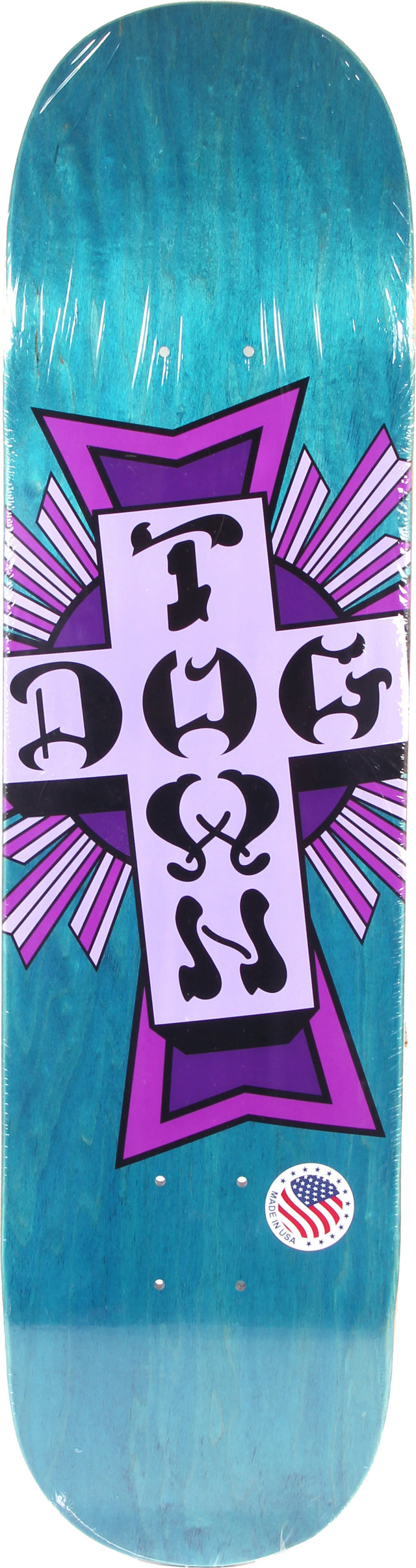 Dogtown Street Cross Purple Cross 7.875" Skateboard Deck 2