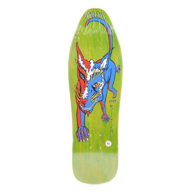 Schmitt Stix Chris Miller Mini 9" Old School Skateboard Deck 2
