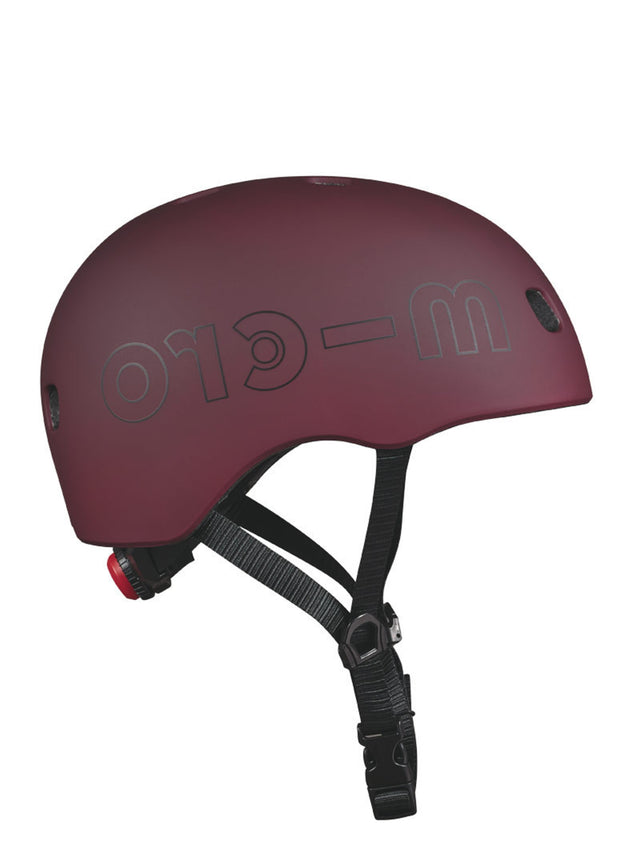 Casque Rouge Automne - Lumière Led Intégrée