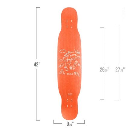 Zenit Tero 2 42" Longboard Deck