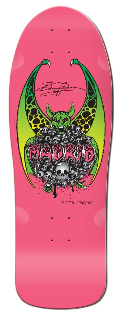 Madrid Beau Brown 10" Old School Skateboard Deck 2