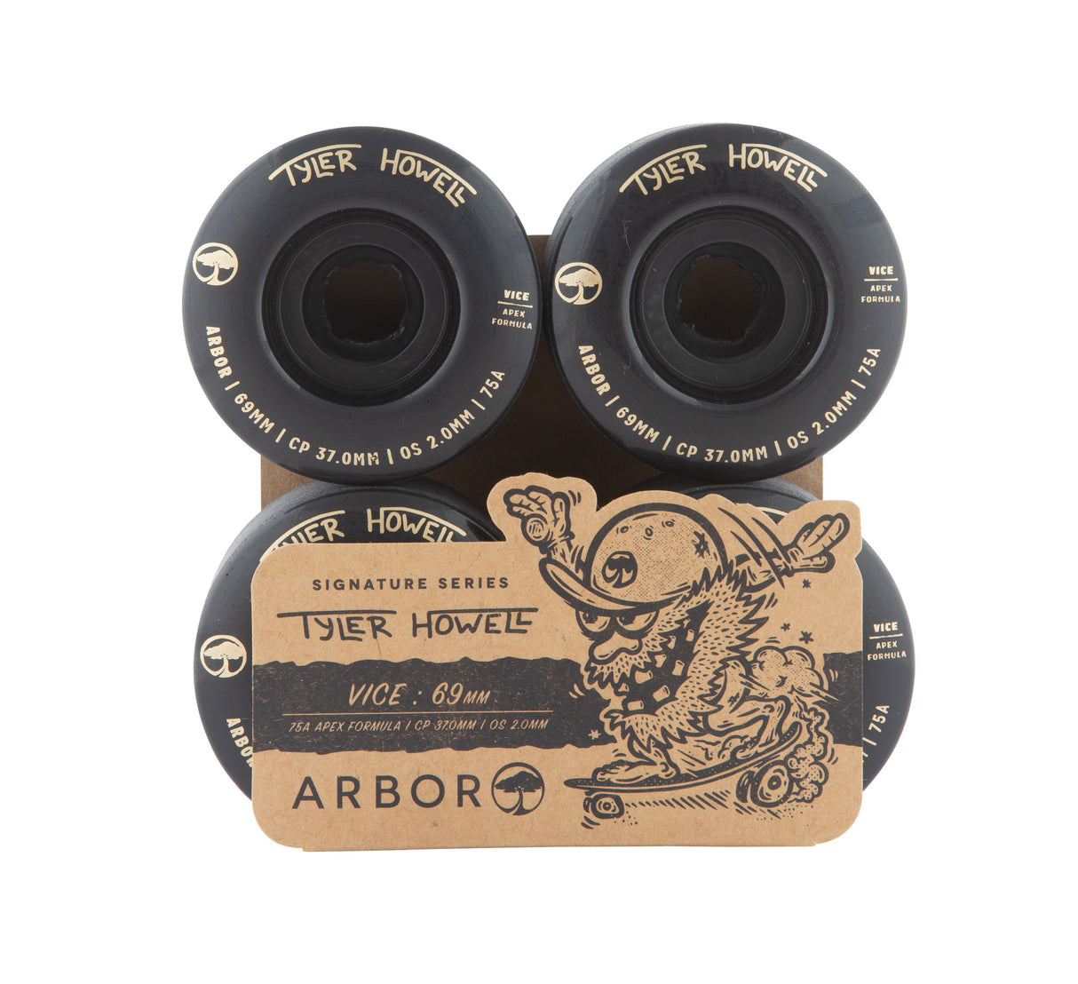 Arbor Vice Tyler Howell 69Mm Longboard Roues